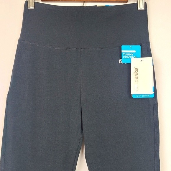 Marika Womens NWT Black Tummy Control Capri High Rise Leggings Size Small - Picture 3 of 11